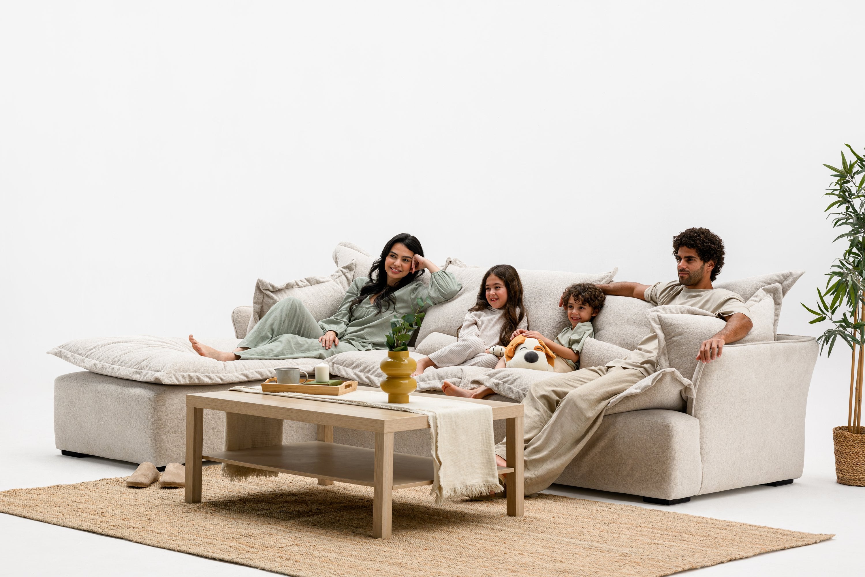 Sink-in Cloud Sofa (3 PCs)