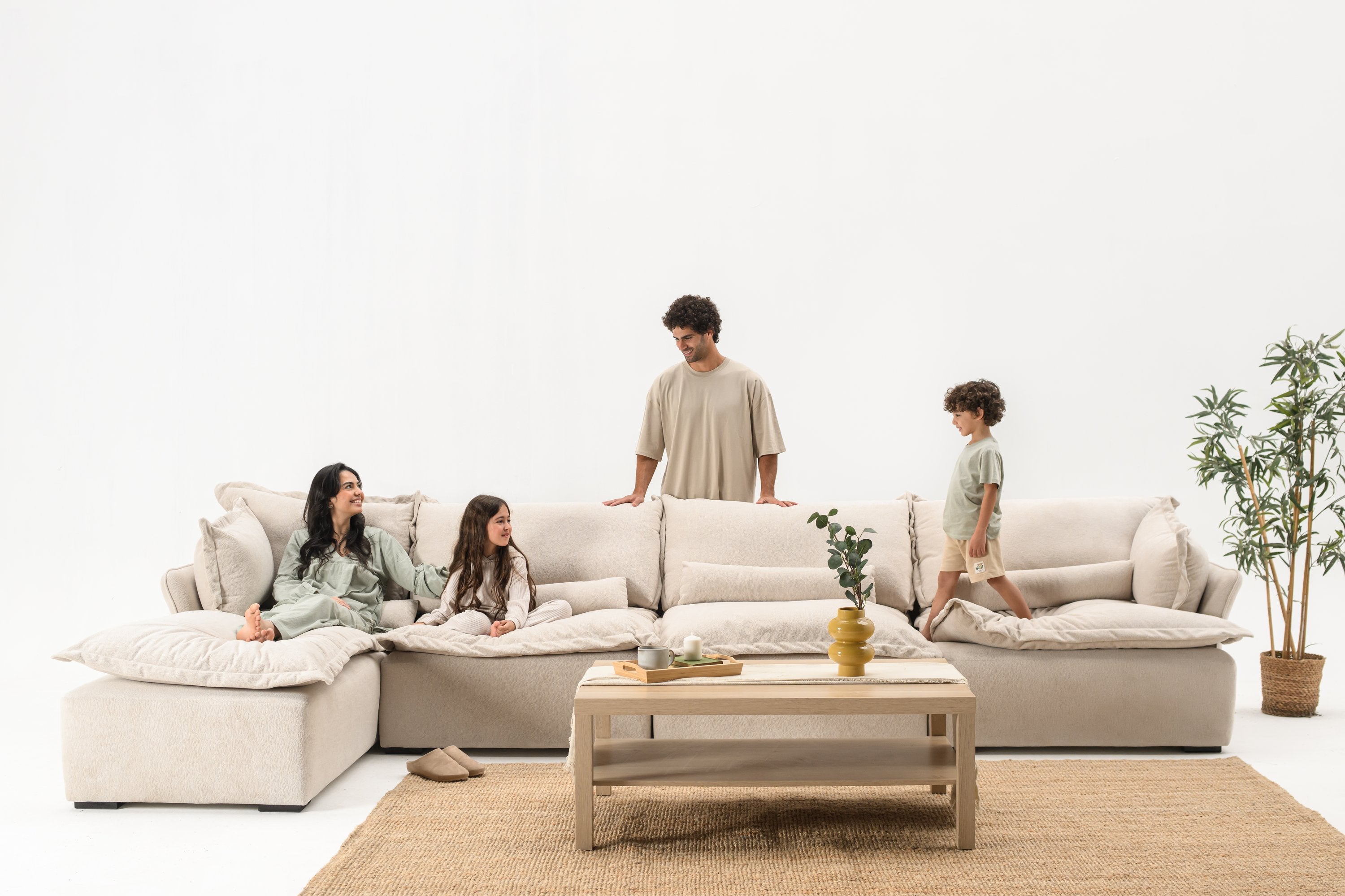 Sink-in Cloud Sofa (4 PCs)