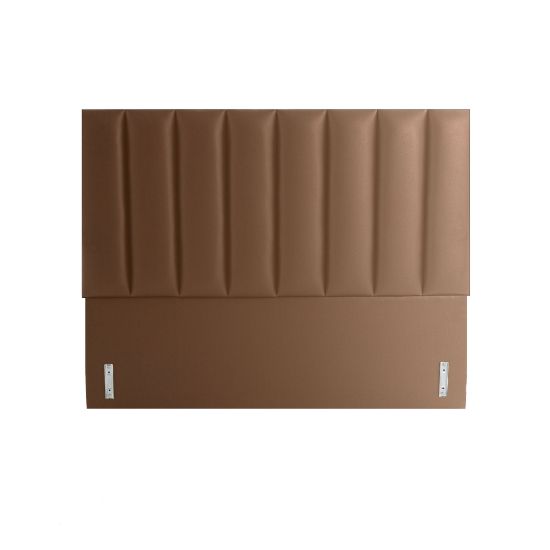 Picture of MasterBed Tufted Tubes Headboard Leather Brown