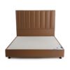 Picture of MasterBed Tufted Tubes Headboard Leather Brown